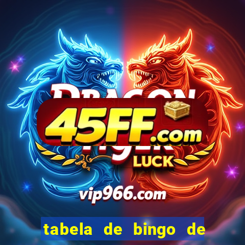 tabela de bingo de 1 a 100